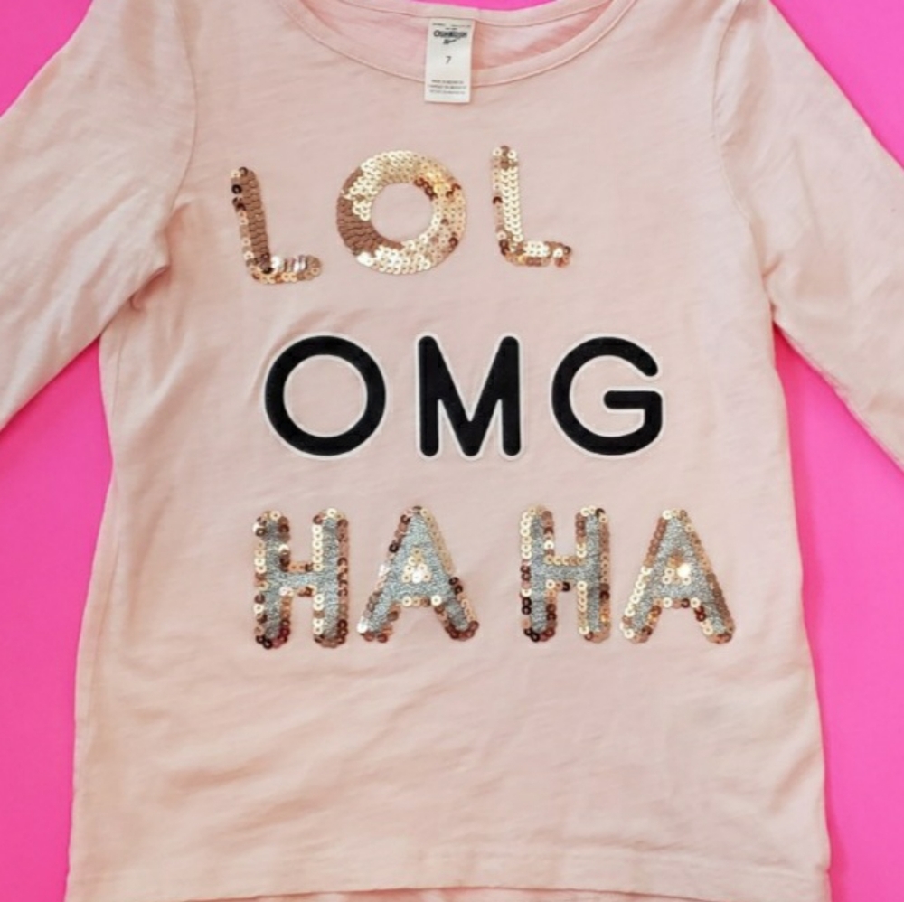 Girls OshKosh (LoL, OMG, Haha) Shirt